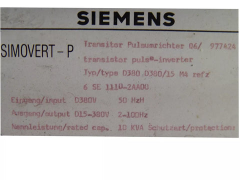 Siemens 6SE1110-2AA00