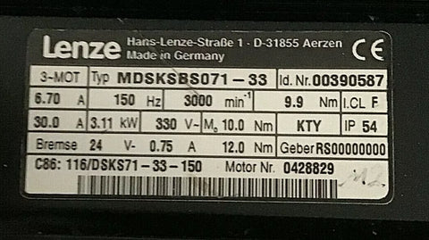 LENZE MDSKSBS071-33