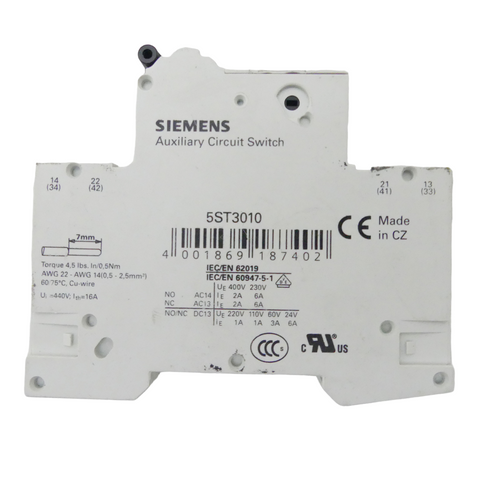 Siemens 5SY4106-7 + 5ST3010