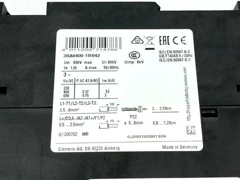 SIEMENS 3RA6400-1BB42