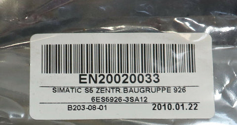 SIEMENS  6ES5926-3SA12