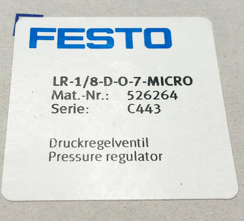 FESTO LR-1/8-D-0-7-MICRO