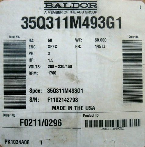 BALDOR 35Q311M493G1