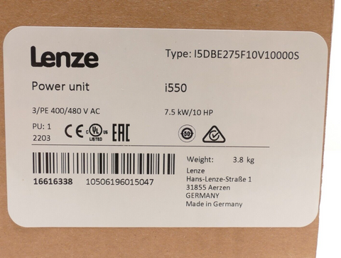 Lenze I5DBE275F10V10000S