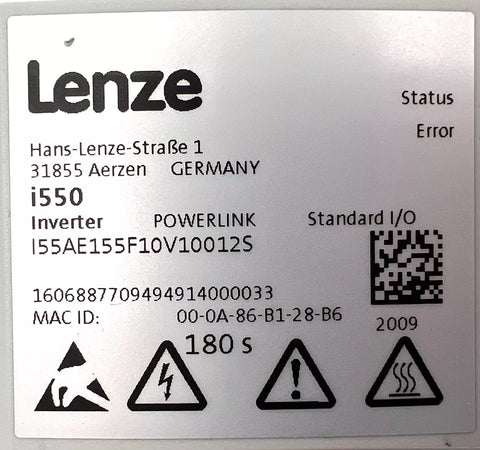 Lenze I55AE155F10V10012S