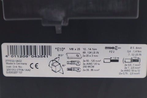 SIEMENS 3TF5122-0AG2