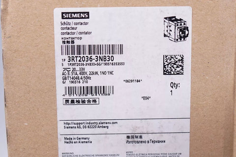 Siemens  3RT2036-3NB30