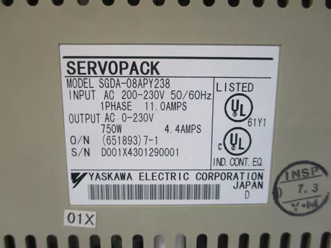 YASKAWA SGDA-08APY238