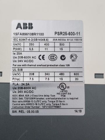 ASEA BROWN BOVERI 1SFA896108R1100