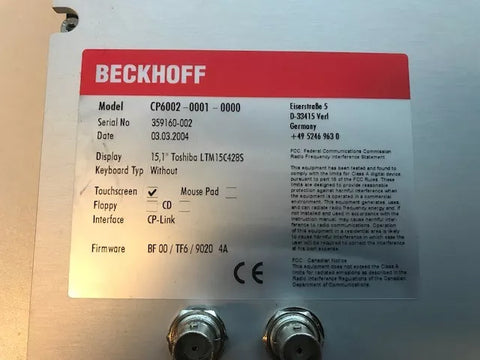 BECKHOFF CP6002-0001-0000