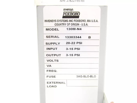 FOXBORO 130M-N4