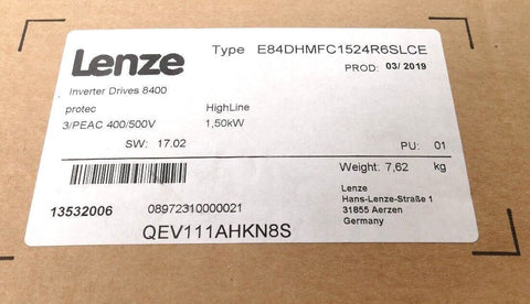 Lenze E84DHMFC1524R6SLCE