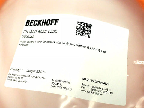 BECKHOFF ZK4800-8022-0220