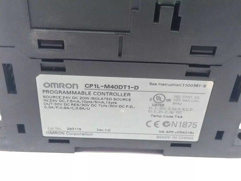 OMRON CP1L-M40DT1-D