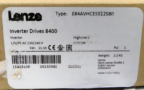 LENZE E84AVHCE5512SB0