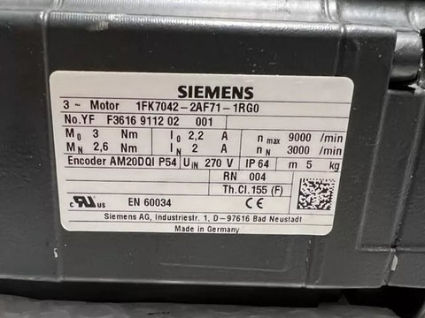 SIEMENS 1FK7042-2AF71-1RG0