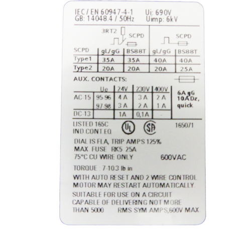 SIEMENS 3RU2116-1GB0