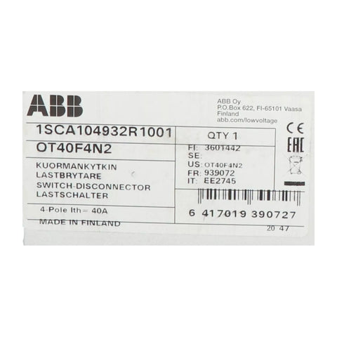 ABB 1SCA104932R1001