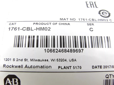 ALLEN BRADLEY 1761-CBL-HM02