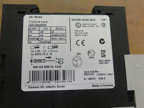 SIEMENS 3RK1205-0BG00-0AA2