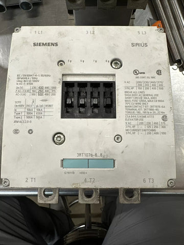 SIEMENS 3RT1076-6AP36