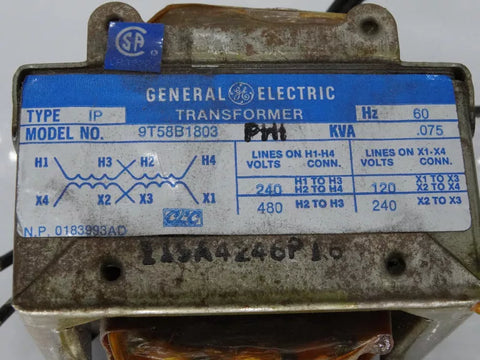 GENERAL ELECTRIC 9T58B1803