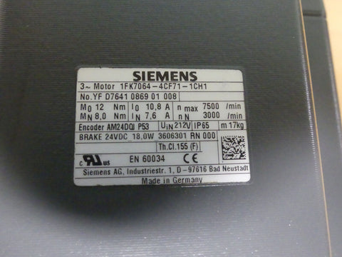 SIEMENS 1FK7064-4CF71-1CH1