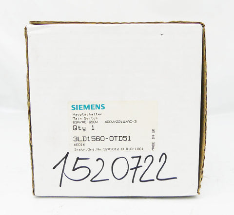 Siemens 3LD1560-0TD51