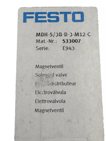 Festo MDH-5/3B-D-3-M12-C