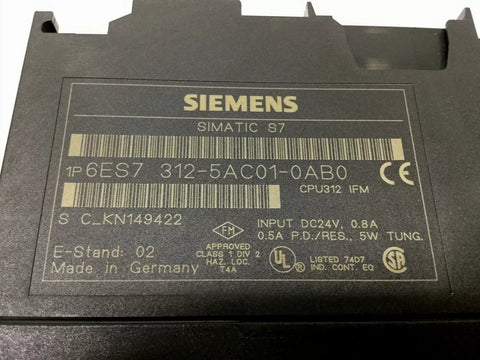 SIEMENS 6ES7312-5AC01-0AB0