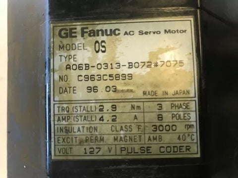 FANUC A06B-0313-B072#7075