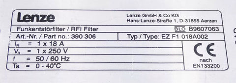 Lenze 306 EZ F1