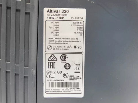 SCHNEIDER ELECTRIC ATV320D11S6C