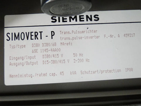 Siemens 6SE1145-4AA00