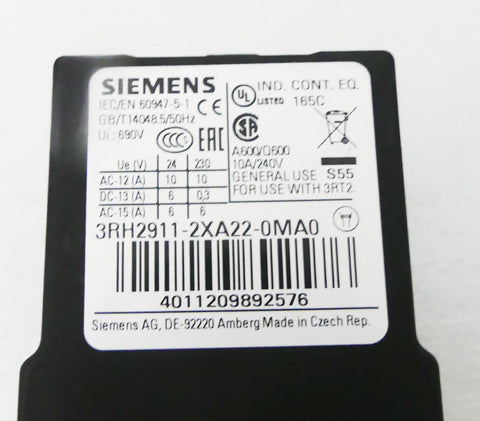 SIEMENS 3RH2911-2XA22-0MA0