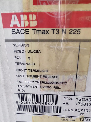 ABB SACE-TMAX-T3-N-225