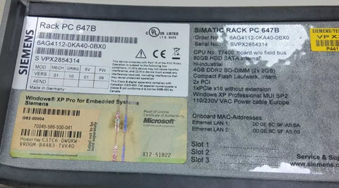 Siemens 6AG4112-0KA40-0BX0