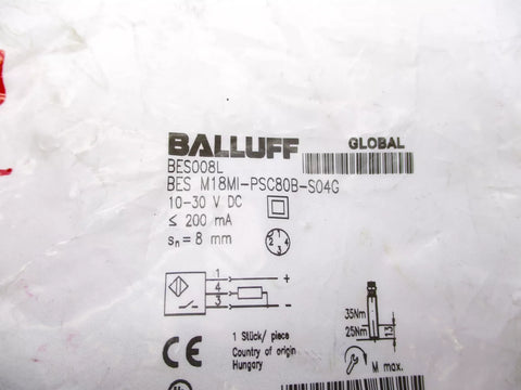 BALLUFF BESM18MI-PSC80B-S04G