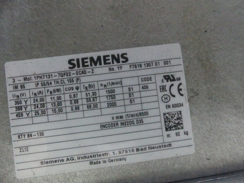 SIEMENS 1PH7131-7QF02-0CA0-Z