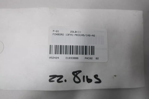 Foxboro 13FA1-MK31A5/IAS-AG