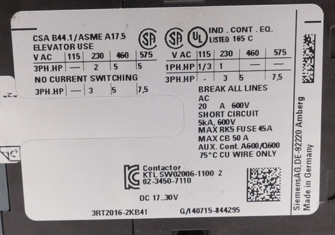 Siemens 3RT2016-2KB41