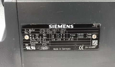 Siemens 1FT6105-1AC71-3FG1