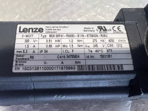 LENZE MCS 06F41-RS0B0-B11N-ST5800N-R08U