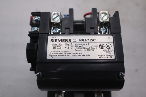 SIEMENS 40FP12AA