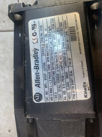 ALLEN BRADLEY MPL-B420P-SJ72AA