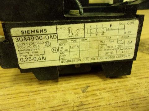 SIEMENS 3UA4900-0AD