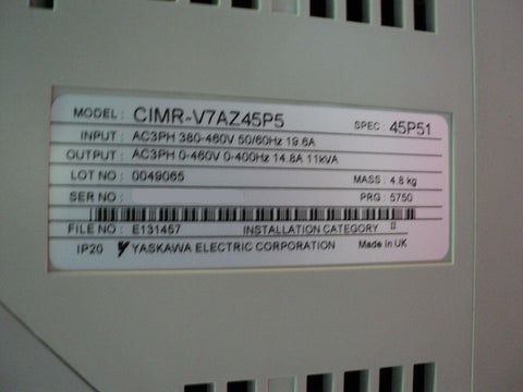 Yaskawa CIMR-V7AZ45P5