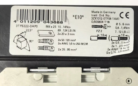 SIEMENS 3TF5222-0AF0