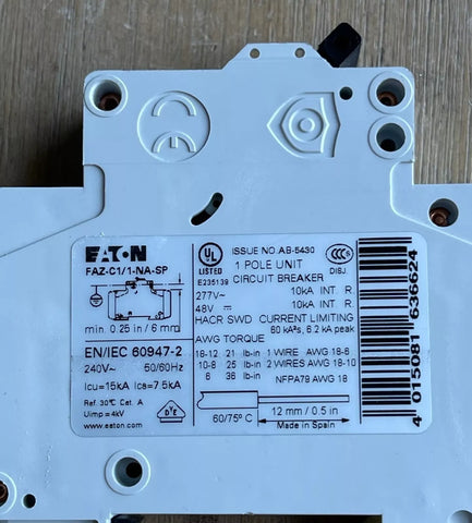 EATON FAZ-C1/1-NA