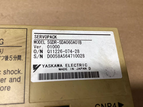 YASKAWA SGDR-SDA060A01B